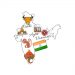 Mapa de India con mi itinerario